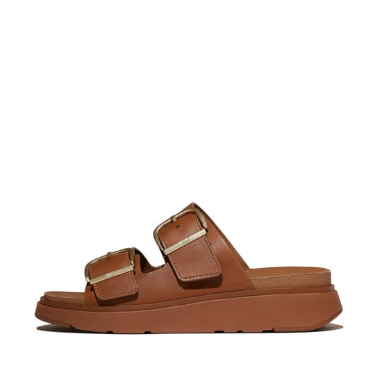 FitFlop Gen-ff buckle two-bar leather slides - Image 6