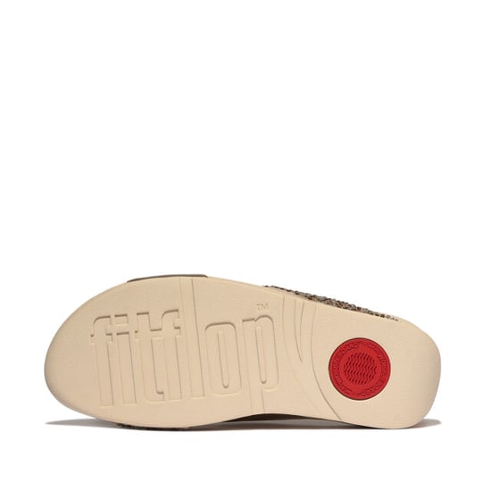 FitFlop Lulu crystal-mix metallic cross slides - Image 6