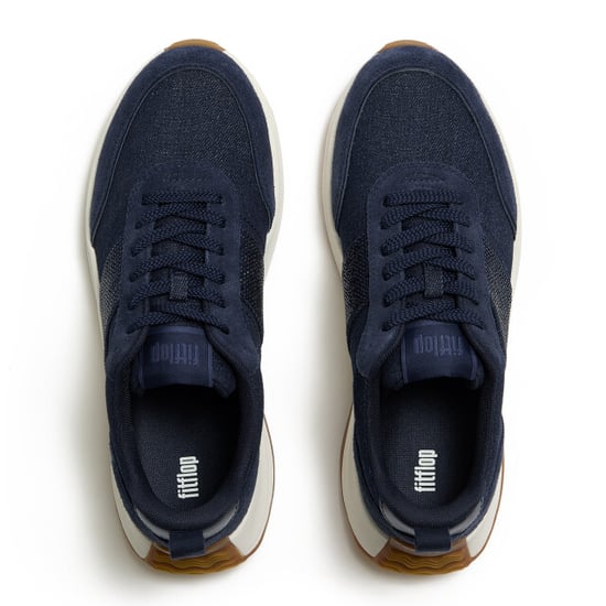FitFlop F-mode flow crystal denim/suede sneakers - Image 2