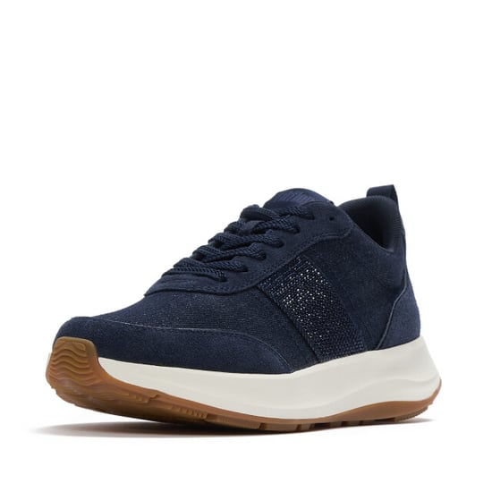 FitFlop F-mode flow crystal denim/suede sneakers - Image 4