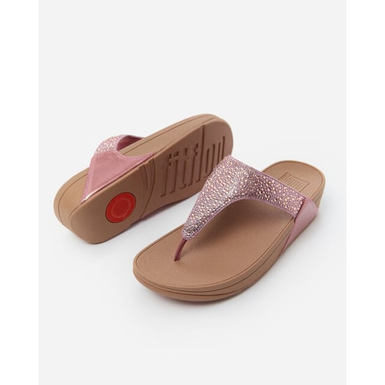 FitFlop Lulu crystal-mix metallic toe-post sandals - Image 4
