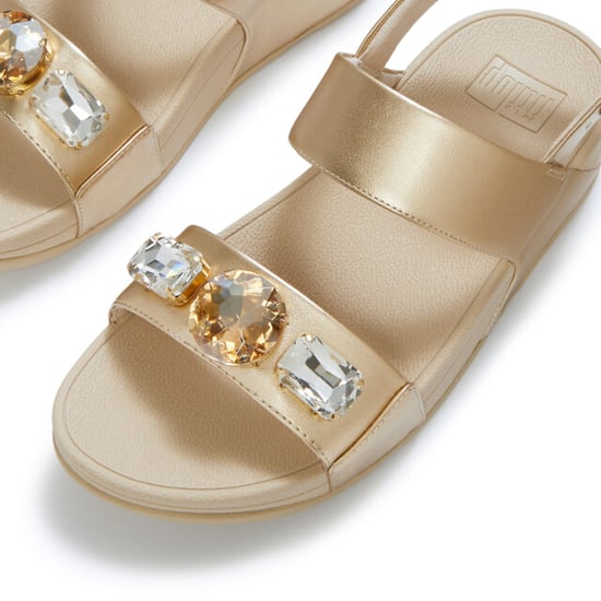 FitFlop Lulu ultra-jewel metallic back-strap sandals - Image 5