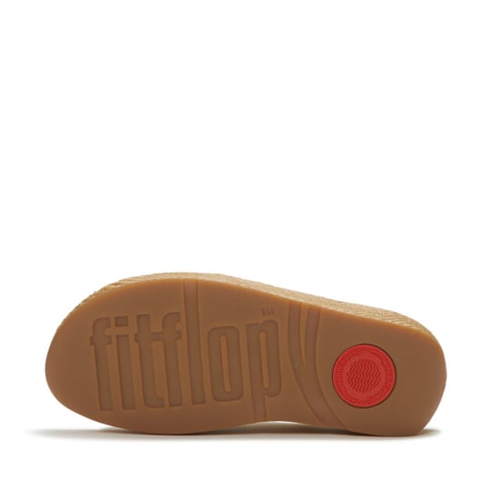FitFlop Lulu lux graphic-weave leather cross slides - Image 4
