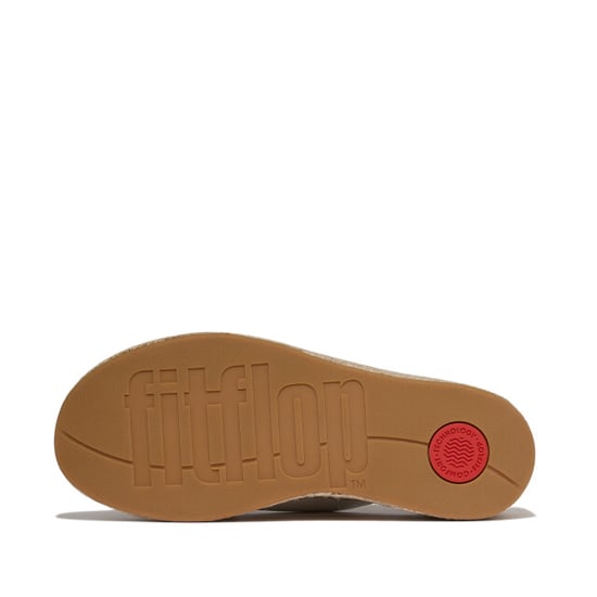 FitFlop Platfforms espadrille leather wedge cross slides - Image 2