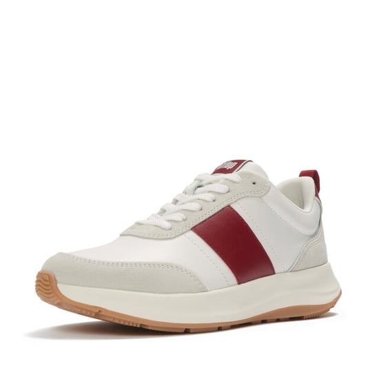 FitFlop F-mode flow sneaker leather & suede mix - Image 1
