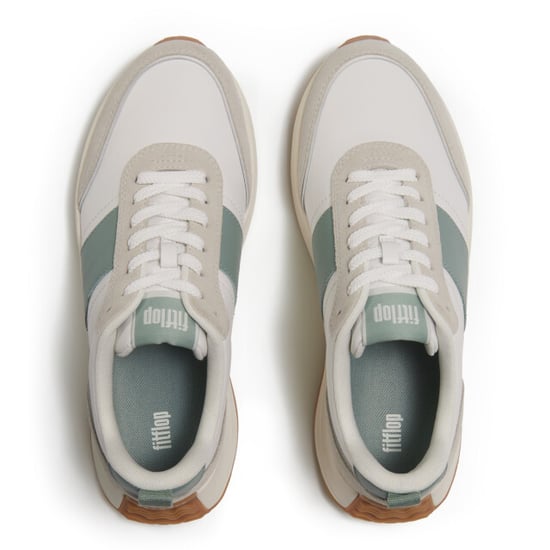FitFlop F-mode flow sneaker leather & suede mix - Image 3