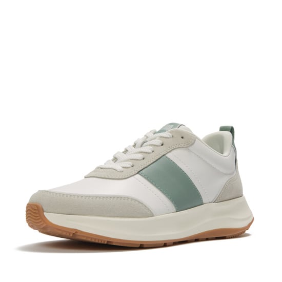 FitFlop F-mode flow sneaker leather & suede mix - Image 4