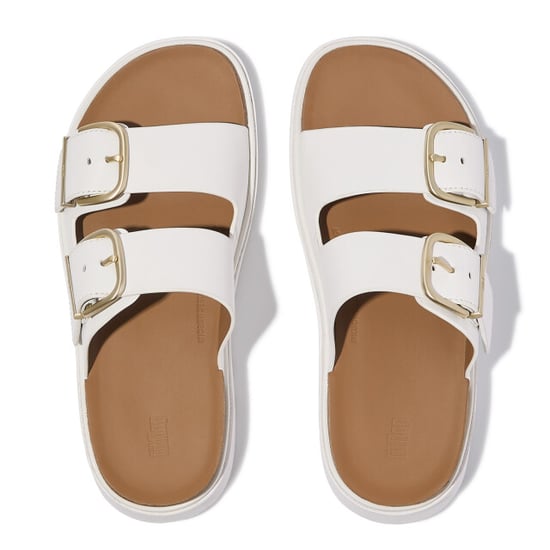 FitFlop Gen-ff buckle two-bar leather slides - Image 3