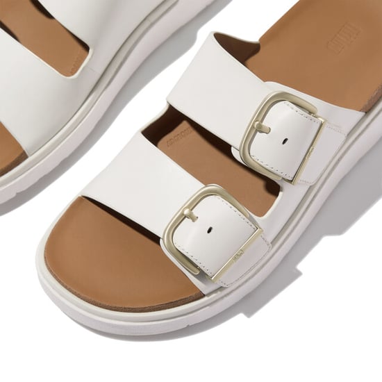 FitFlop Gen-ff buckle two-bar leather slides - Image 4