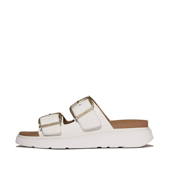 FitFlop Gen-ff buckle two-bar leather slides - Image 5