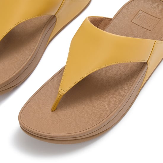 FitFlop Lulu lederen teenslipper microwobbleboard-zool technologie - Image 5