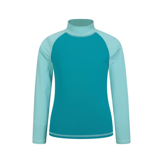 Mountain Warehouse Rash Top met lange mouwen voor kinderen/Kinderen (Lichtblauw) - Image 1