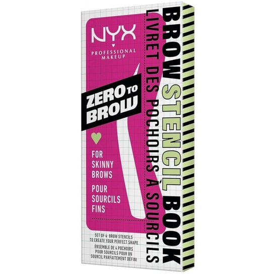 NYX Zero To Brow Stencil 4pcs - Image 1