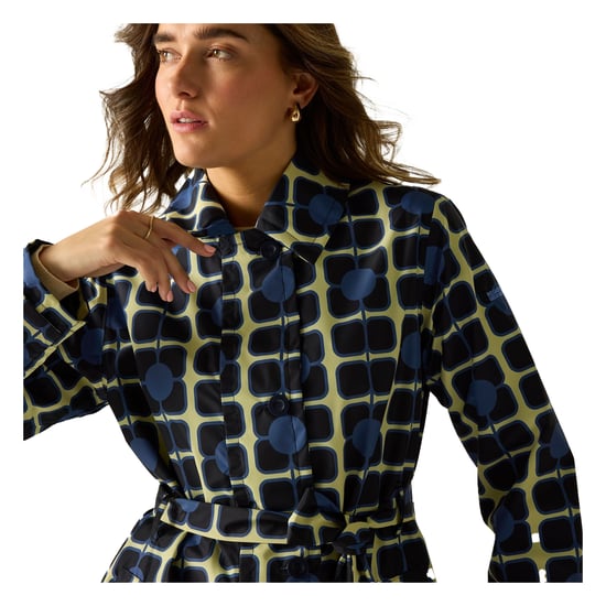 Regatta Dames/Dames Orla Kiely Waterdichte Trenchcoat (Marine) - Image 4
