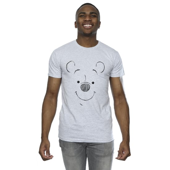 Disney Mens Winnie The Pooh Winnie The Pooh Face T-shirt (Sport Grå) - Image 2