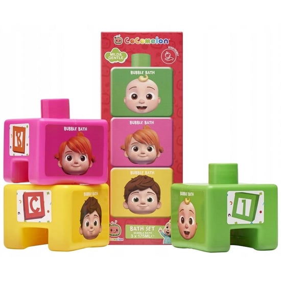 Cocomelon Stackable Bubble Bath 3 x 175ml - Image 1