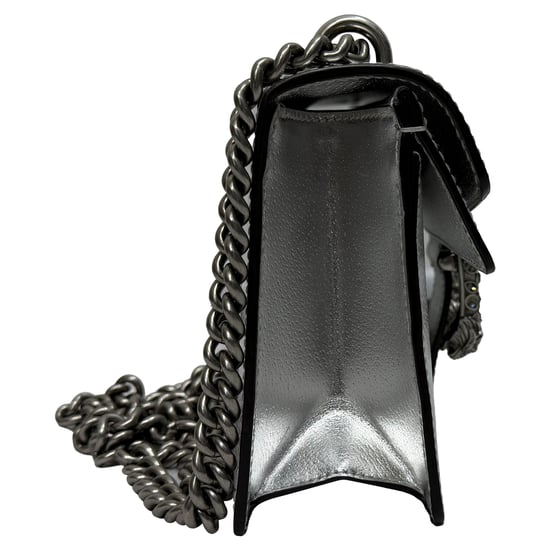 Gucci Small Dionysus Shoulder Bag in Silver Leather - Image 4
