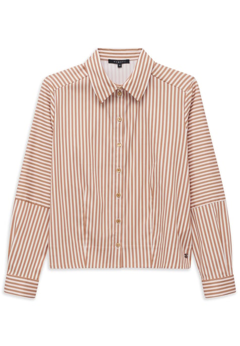 Bugatti Damen Gestreepte blouse van katoenmix - Image 3
