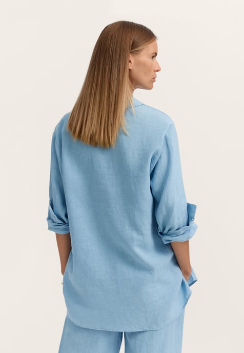 Bugatti Damen Blouse met moderne pasvorm van 100% linnen - Image 2