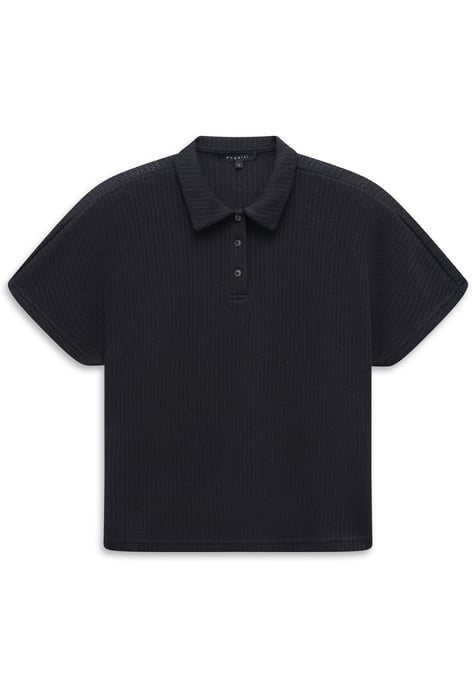 Bugatti Damen T-shirt van gestructureerd katoenmengsel - Image 3