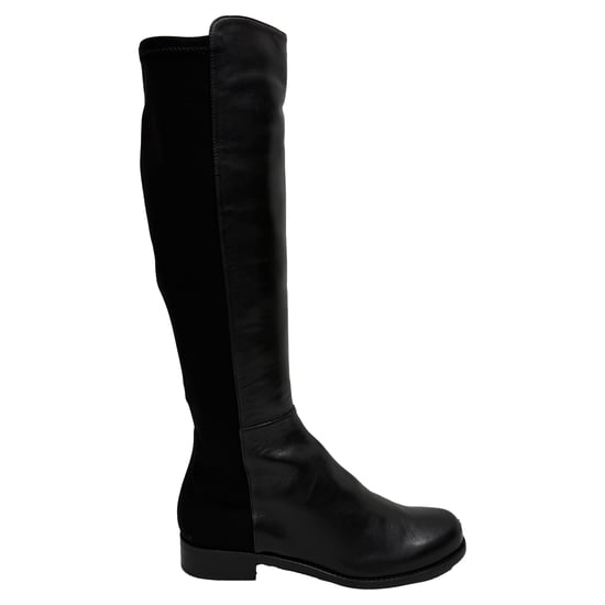 Stuart Weitzman 5050 Over The Knee Boots in Black Leather and Suede - Image 1