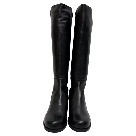 Stuart Weitzman 5050 Over The Knee Boots in Black Leather and Suede - Image 2