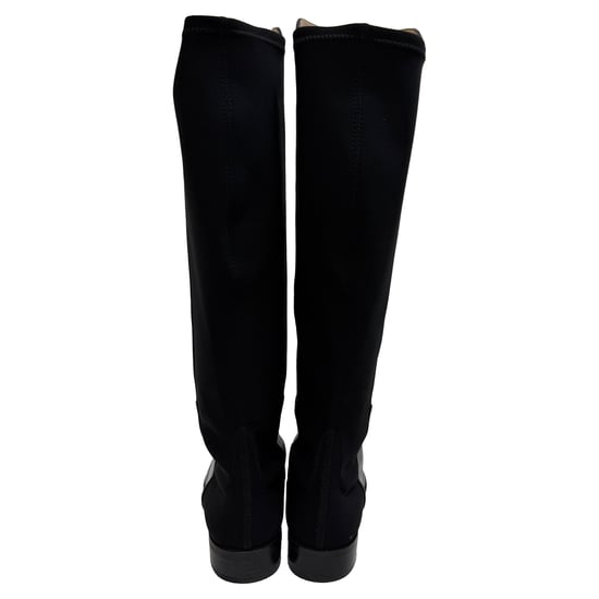 Stuart Weitzman 5050 Over The Knee Boots in Black Leather and Suede - Image 3