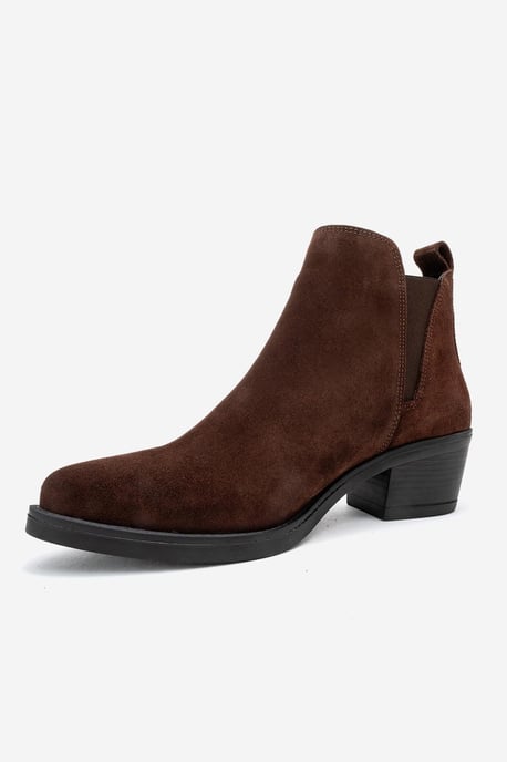 Dovena Leather Block Heel Ankle Boot (Women) - Image 4