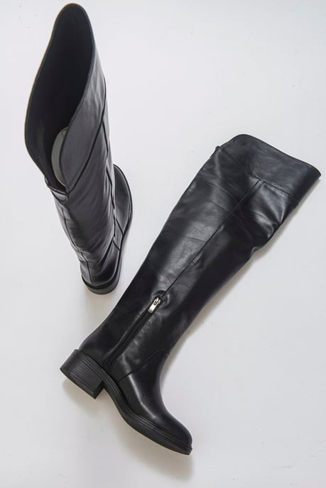Petya Leren Overknee Laars - Image 5