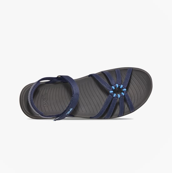 Teva Tirratraveler Womens Cross Strap Sandals Crown Blue - Image 2