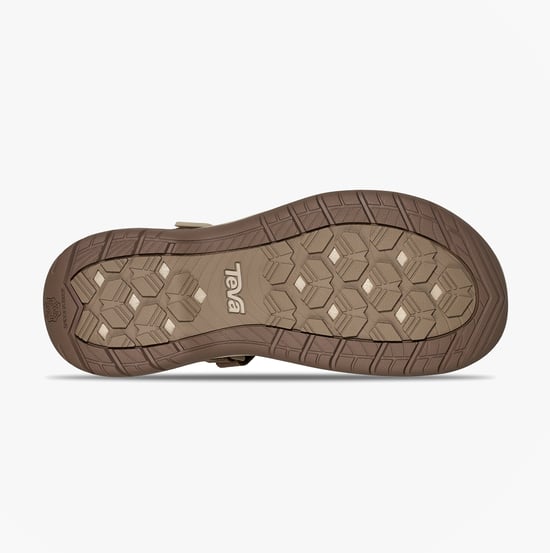 Teva Tirra Sport Leather Womens Cross Strap Sandals Caribou - Image 4