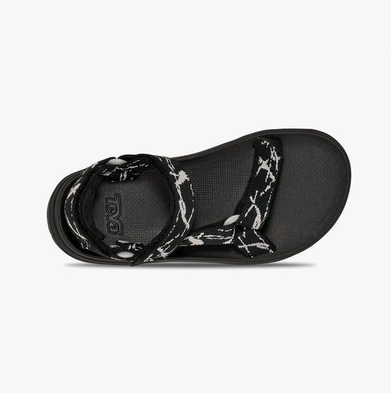 Teva Hurricane Xlt Jr Boys Cross Strap Sandals Marble Black/ Grey - Image 5