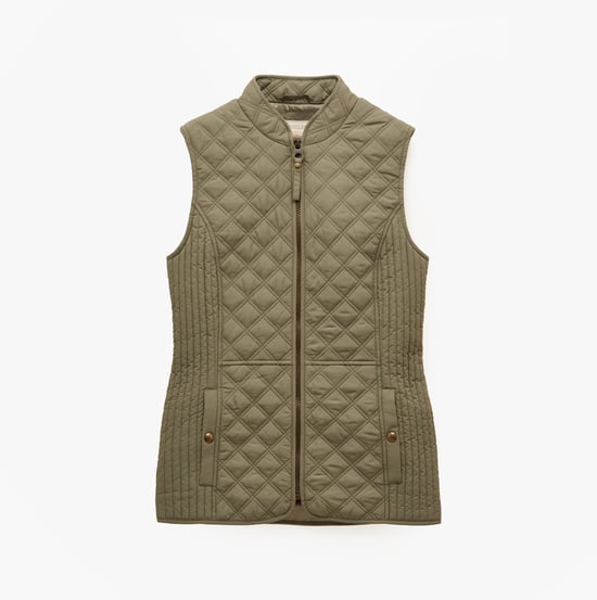 Joules Minx Womens Gilets Khaki Green - Image 1