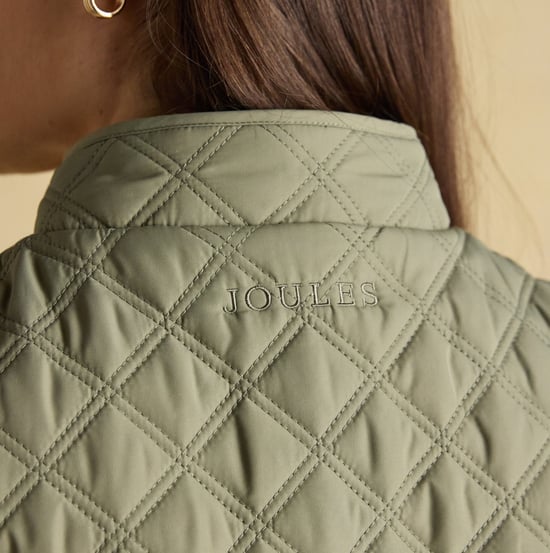 Joules Minx Womens Gilets Khaki Green - Image 4