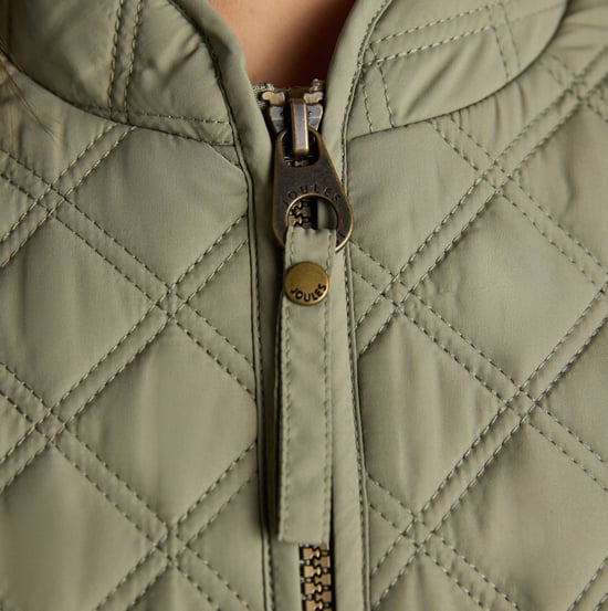 Joules Minx Womens Gilets Khaki Green - Image 5