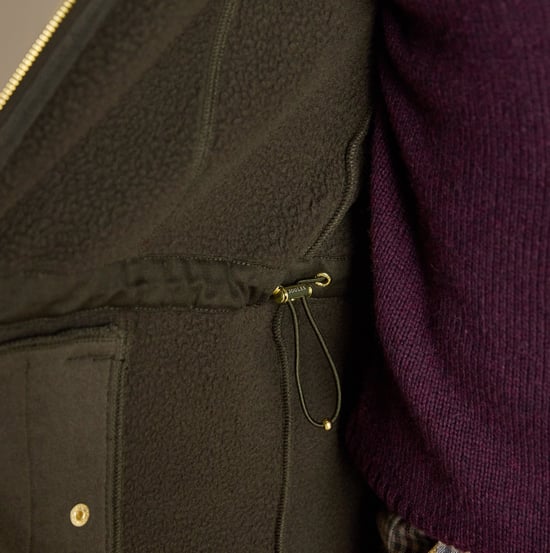 Joules Heritage Longline Womens Gilets Green - Image 4