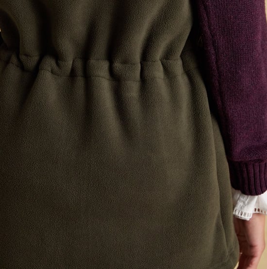Joules Heritage Longline Womens Gilets Green - Image 6
