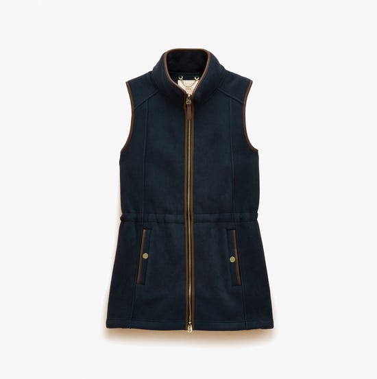 Joules Heritage Longline Womens Gilets Navy - Image 1