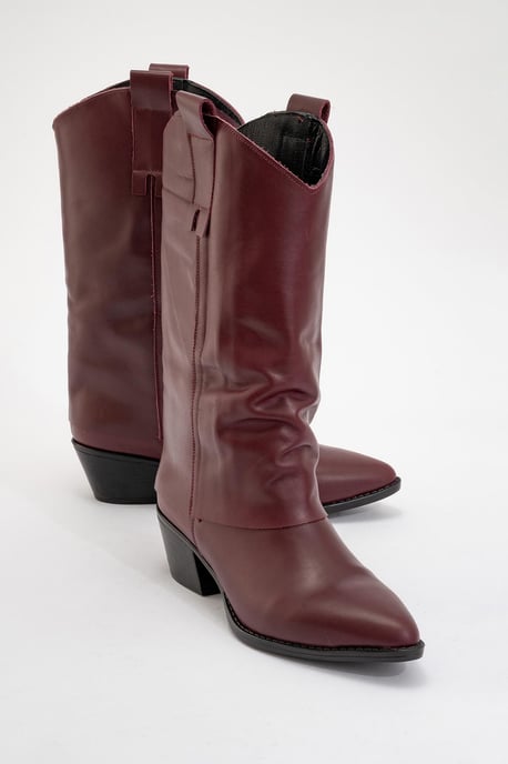 Teodora Leather Block Heel Boot (Women) - Image 1