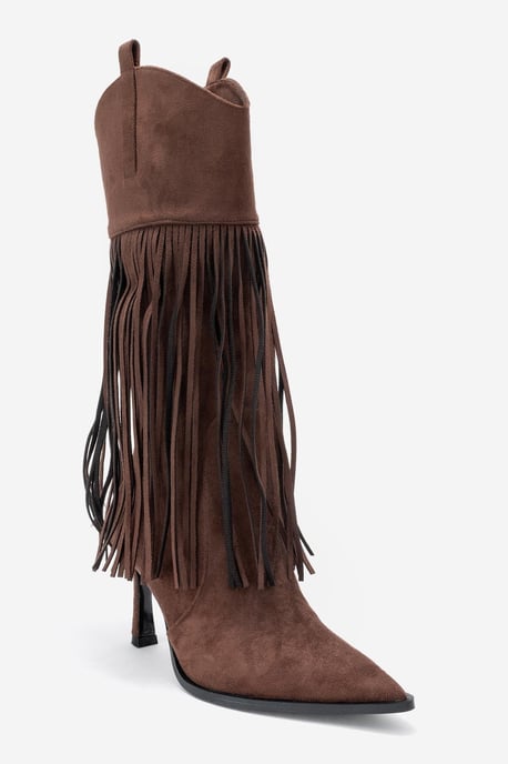Gueras Fringe Spitse Neus Laars (Dames) - Image 3