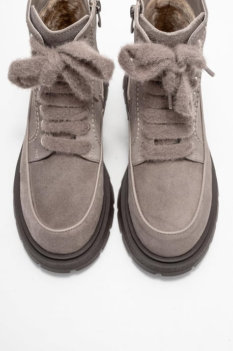 Mina Leather Combat Boot (Women) - Image 3