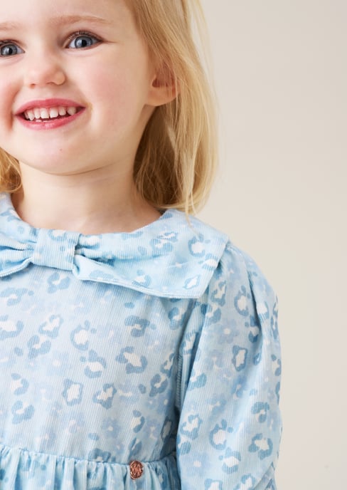 Ava Bow Collar Cord Dress - Image 4