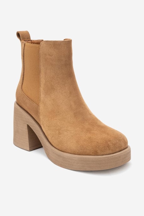 Lysa Leren Platform Laars - Image 1