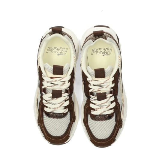 Poelman Posh harper sneaker dk chocolate lage sneakers dames - Image 5