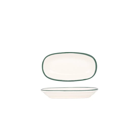 Rinart Serveerschaal green edge porselein 16x9 cm set van 2 - Image 1
