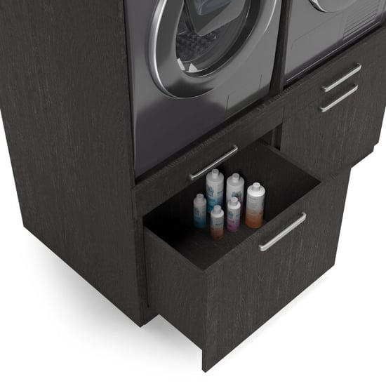 Wasophoogte Wasmachine kast milan Ébène - Image 4
