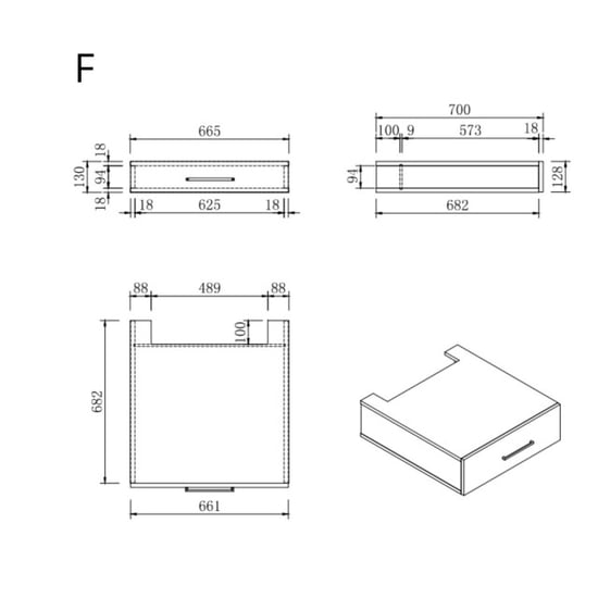 Wasophoogte ® opbergkast bovenkast voor wasmachine kast module f - - Image 2