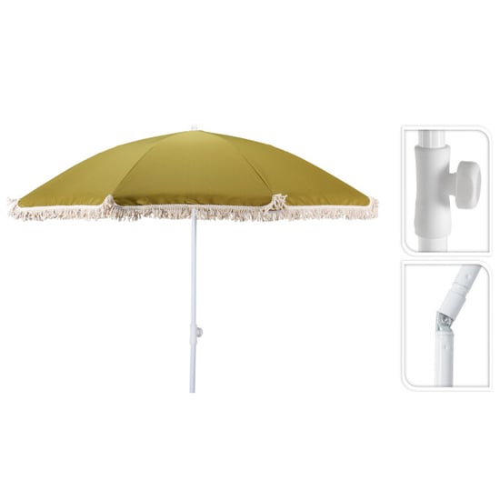 4goodz Parasol met volant 200 cm groen - Image 3