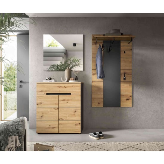 Furnilux Garderobecombinatie met spiegel en ladekast moderne opbergoplossing voor uw - Image 3
