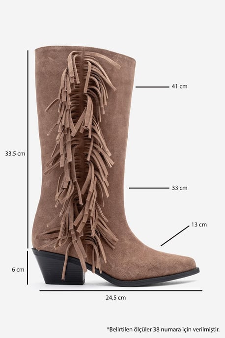 Orlo Leren Western Laars met Franje (Dames) - Image 6